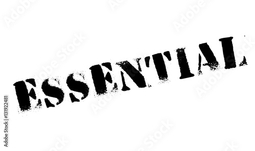 Essential rubber stamp