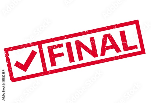 Final rubber stamp