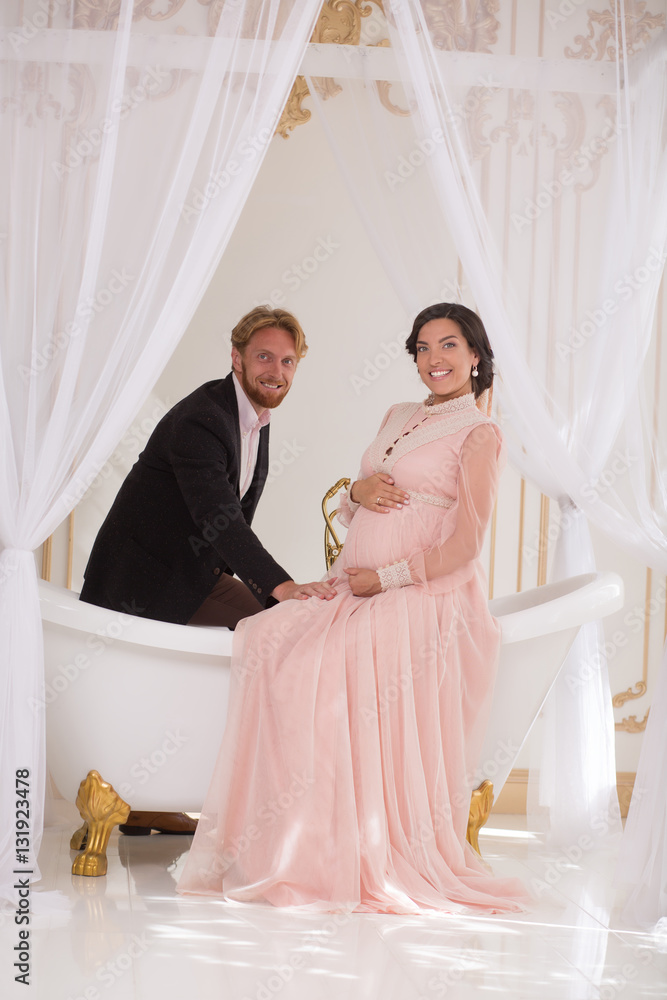 Couple and baby sales dress