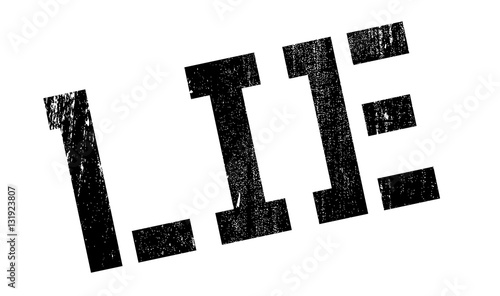 Lie rubber stamp