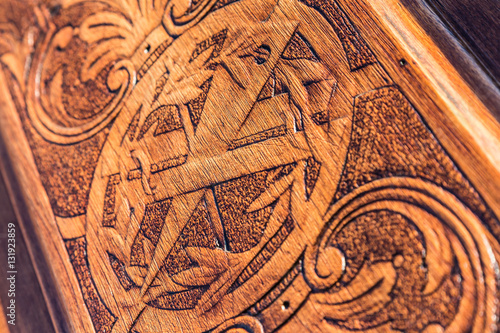 Фотография Freemasonry door entrance detail