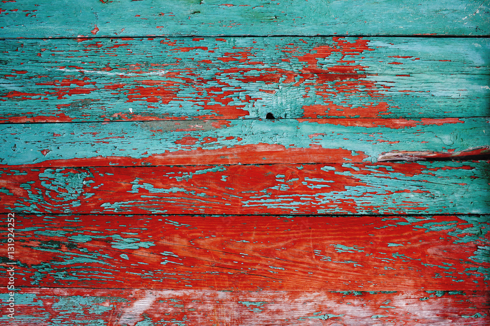 painted wooden fence made of natural wood with old paint painted wooden fence made of natural wood with old paint