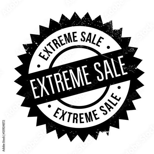 Extreme Sale stamp. Grunge design with dust scratches. Effects can be easily removed for a clean, crisp look. Color is easily changed.