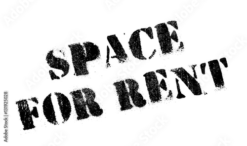 Space For Rent stamp. Grunge design with dust scratches. Effects can be easily removed for a clean, crisp look. Color is easily changed.