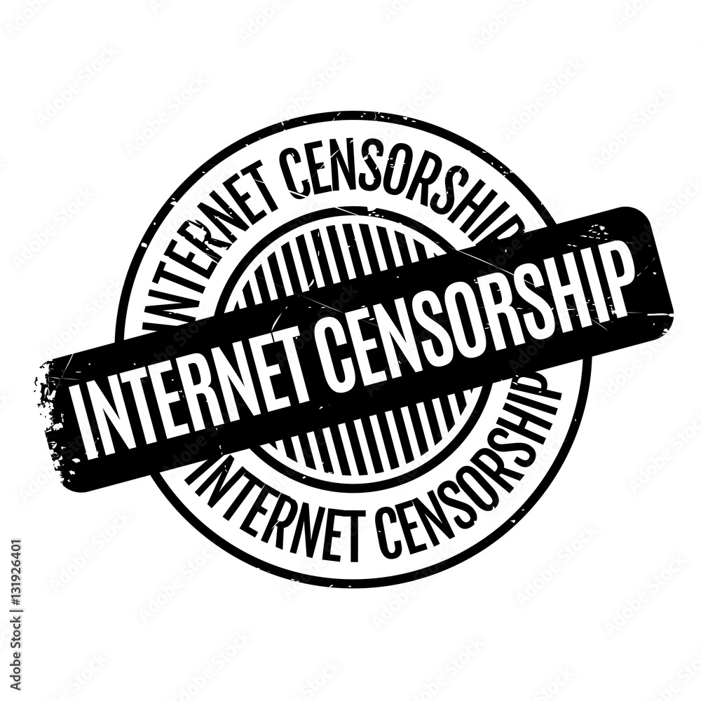 Internet Censorship rubber stamp Internet Censorship rubber stamp