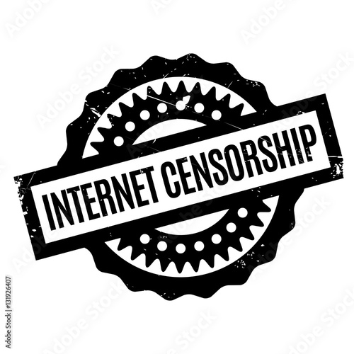 Internet Censorship rubber stamp