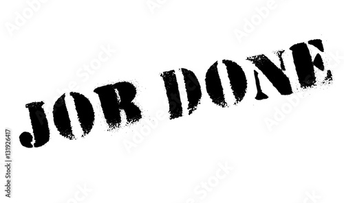 Job Done rubber stamp