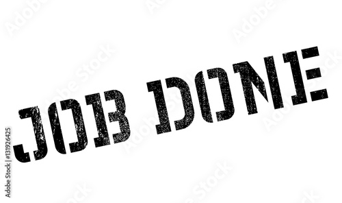 Job Done rubber stamp