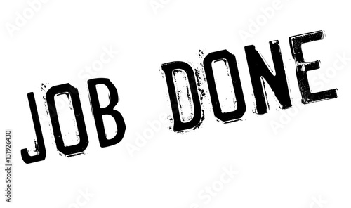 Job Done rubber stamp