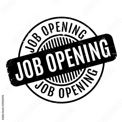 Job Opening rubber stamp