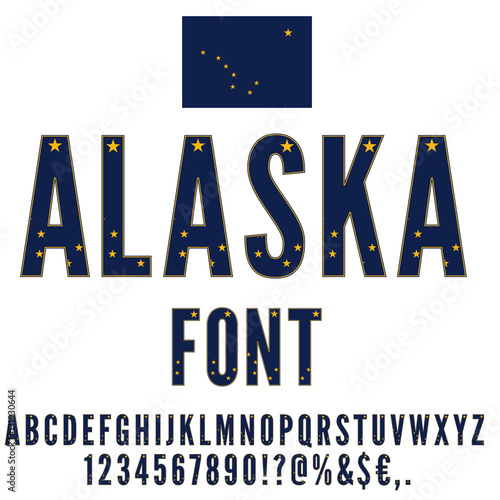 National Flag Font