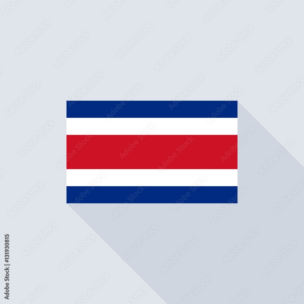 Costa rica flag , flat design vector with official proportion Costa rica flag , flat design vector with official proportion
