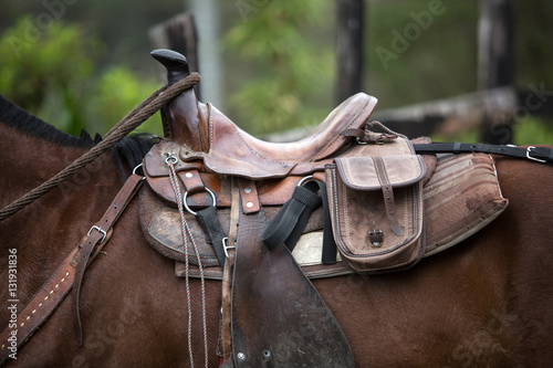 horse saddle in Colombia 