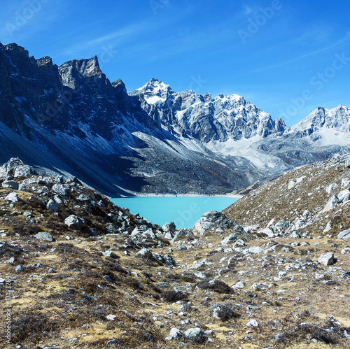 The fourth Gokyo lake (Thonak Tsho) - Nepal, Himalayas photo