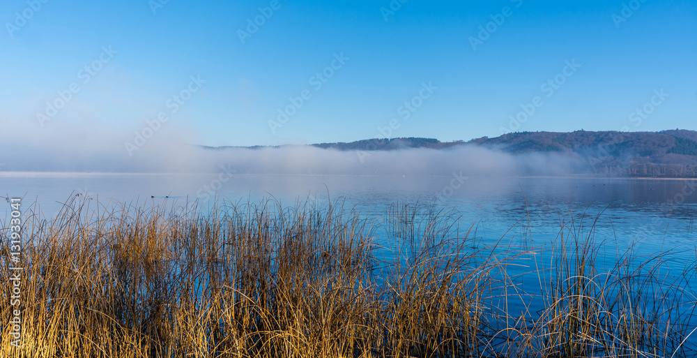 morning fog over a sea