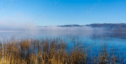 morning fog over a sea