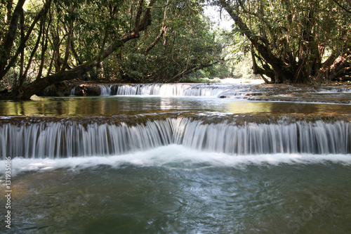 Fototapeta Naklejka Na Ścianę i Meble -  Takian Thong Waterfall, Kanchanaburi Province, Thailand.