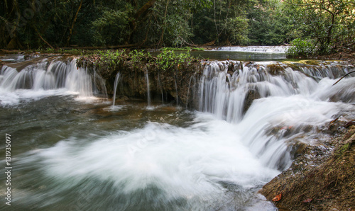 Fototapeta Naklejka Na Ścianę i Meble -  Takian Thong Waterfall, Kanchanaburi Province, Thailand.