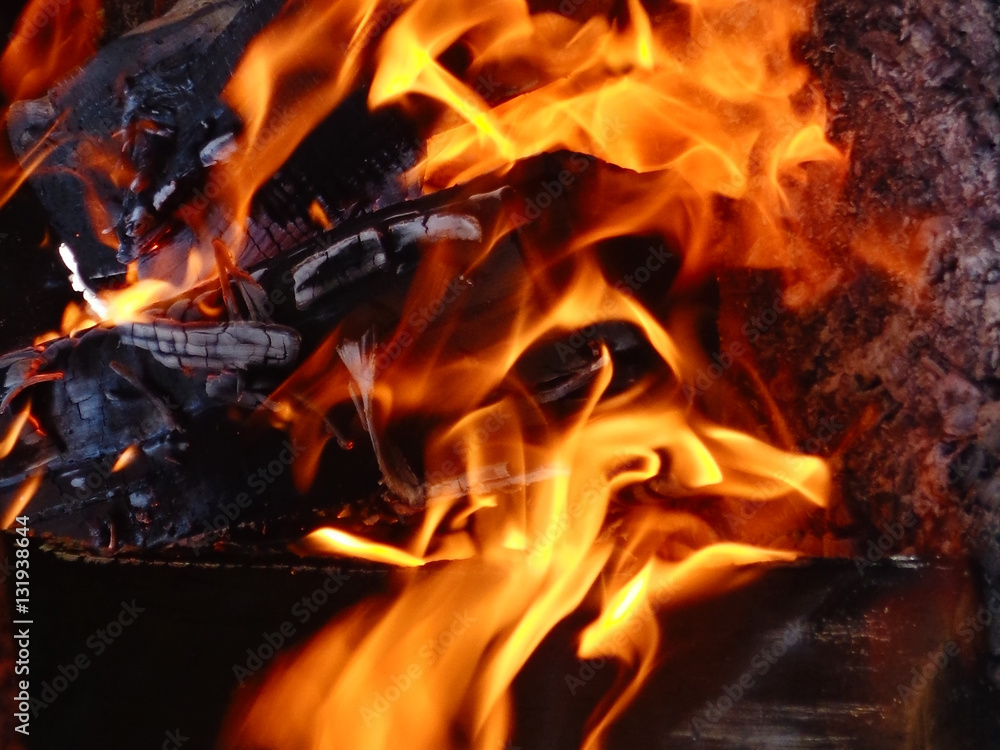 Fototapeta premium Bright flames