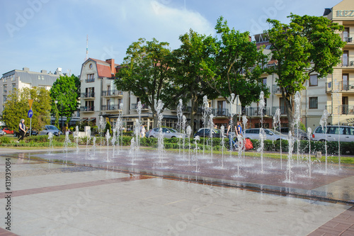 fountain in the city