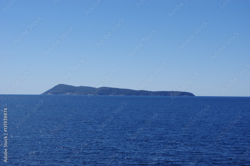 Bisevo island in the Adriatic sea