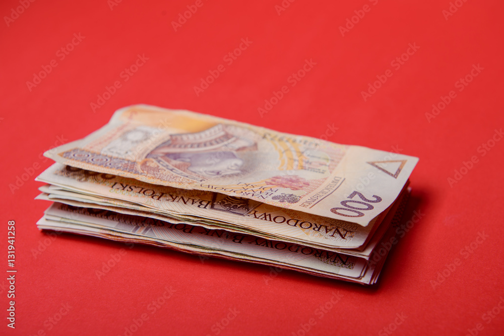 Polish zloty in notes and coins Polish zloty in notes and coins