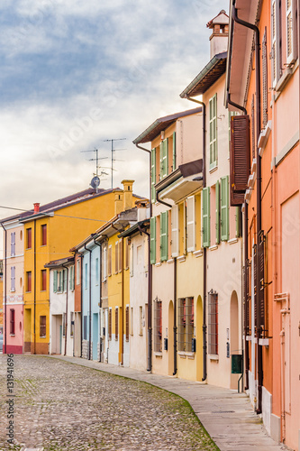 colorful houses in Italian village © Vivida Photo PC