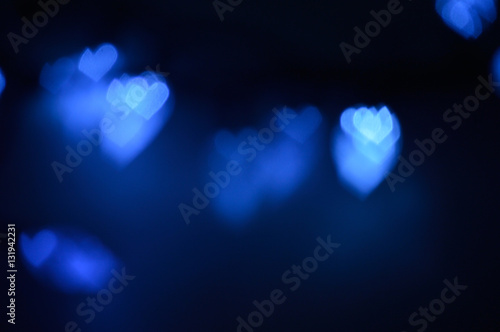Bokeh lights, heart shapes