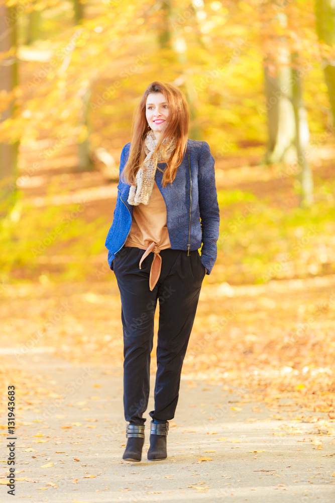 Modest girl in park Modest girl in park