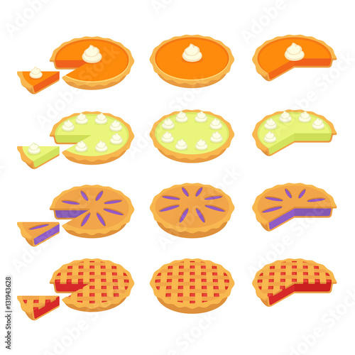 Classic pies set