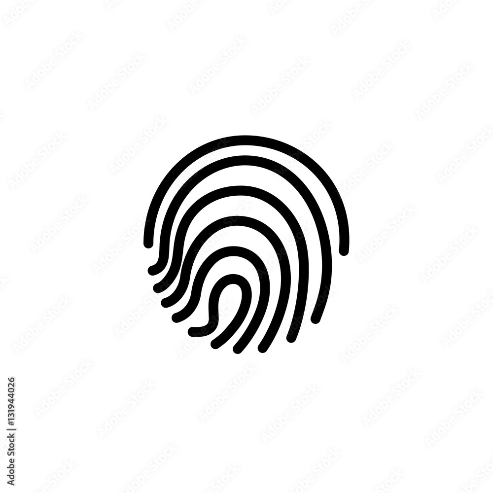 fingerprint icon. illustration sign symbol fingerprint icon. illustration sign symbol