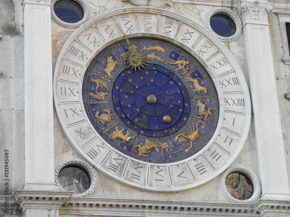 Clock on Venice square