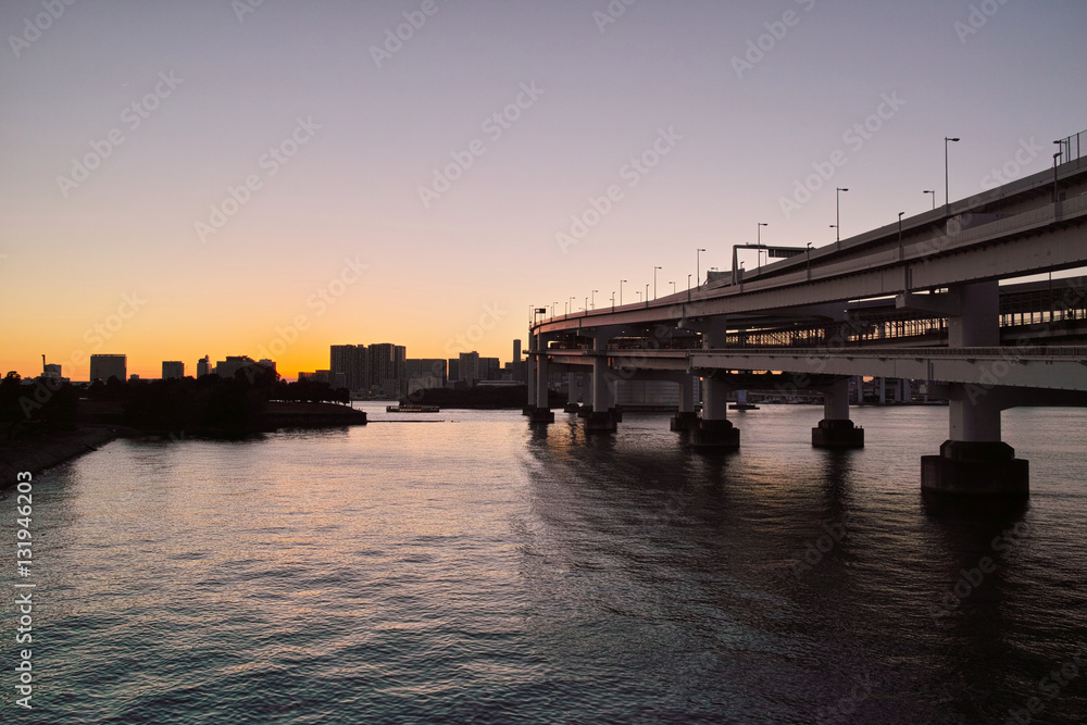 お台場の夕景 お台場の夕景
