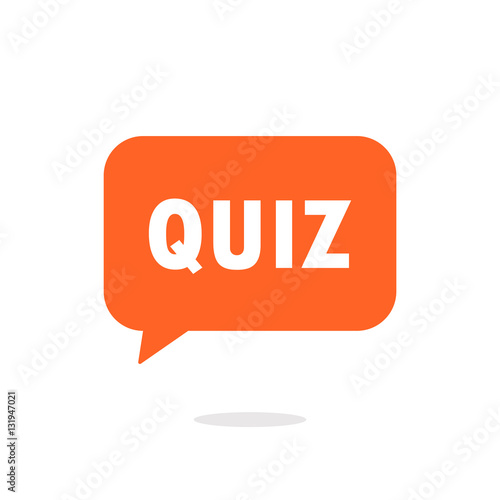 Quiz speech bubble icon