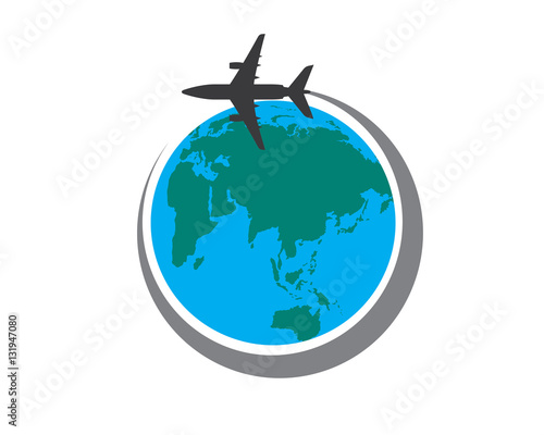 around the world by a plane