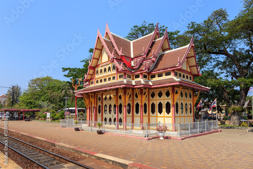 Royal pavilion at hua hin railway station, Prachuap Khiri Khan,