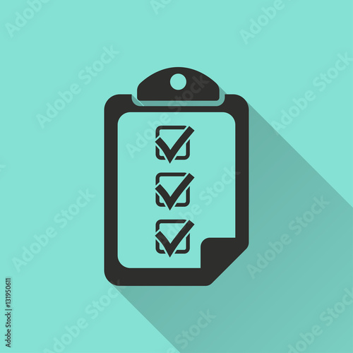 Clipboard - vector icon.