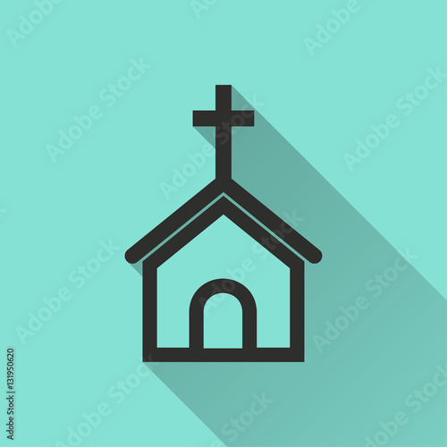 Church - vector icon.