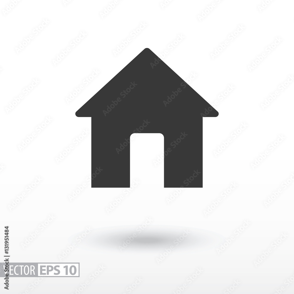 House flat Icon. Sign House. Vector logo for web design, mobile and infographics House flat Icon. Sign House. Vector logo for web design, mobile and infographics