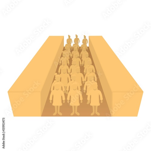 Terracotta army icon. Cartoon illustration of terracotta army vector icon for web