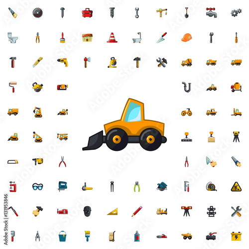 excavator icon illustration