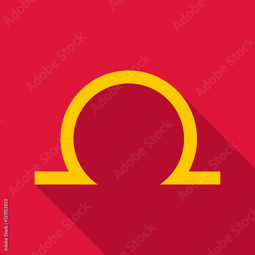 Libra icon. Flat illustration of libra vector icon for web