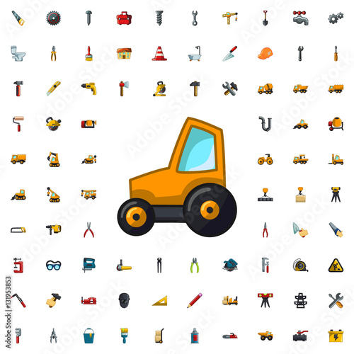 excavator icon illustration