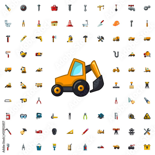 excavator icon illustration
