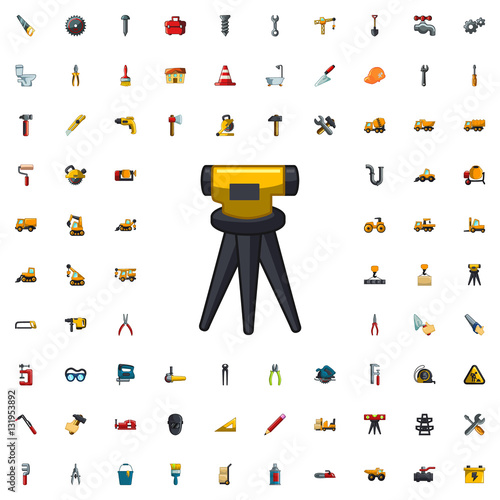 theodolite icon illustration