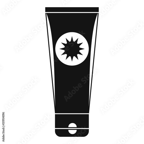 Sunscreen icon. Simple illustration of sunscreen vector icon for web