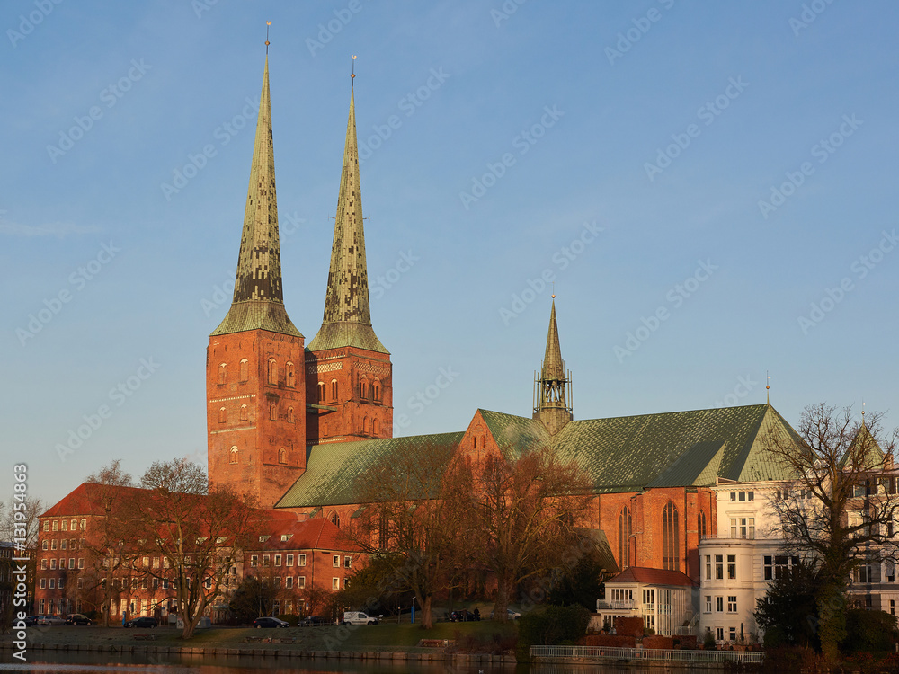 Lübeck Cathedral, Germany Stock-Foto | Adobe Stock