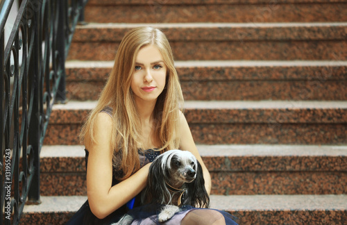 Beautiful young woman with ...