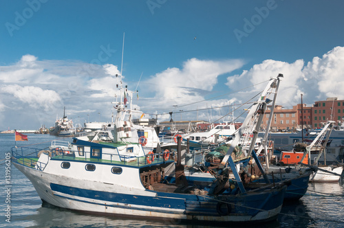 Anzio Fischerboote im Hafen