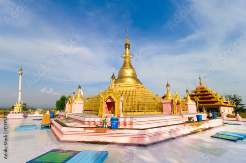 Wat Ja Dee A Tit Than temple in Myawaddy, Myanmar